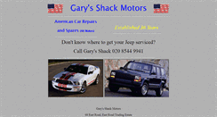 Desktop Screenshot of garys-shack.co.uk